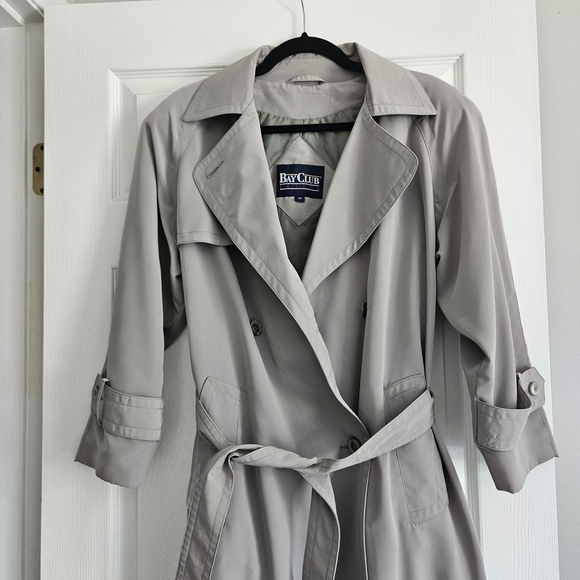 Vintage Bay Club Trench Coat 6P - Picture 2 of 9